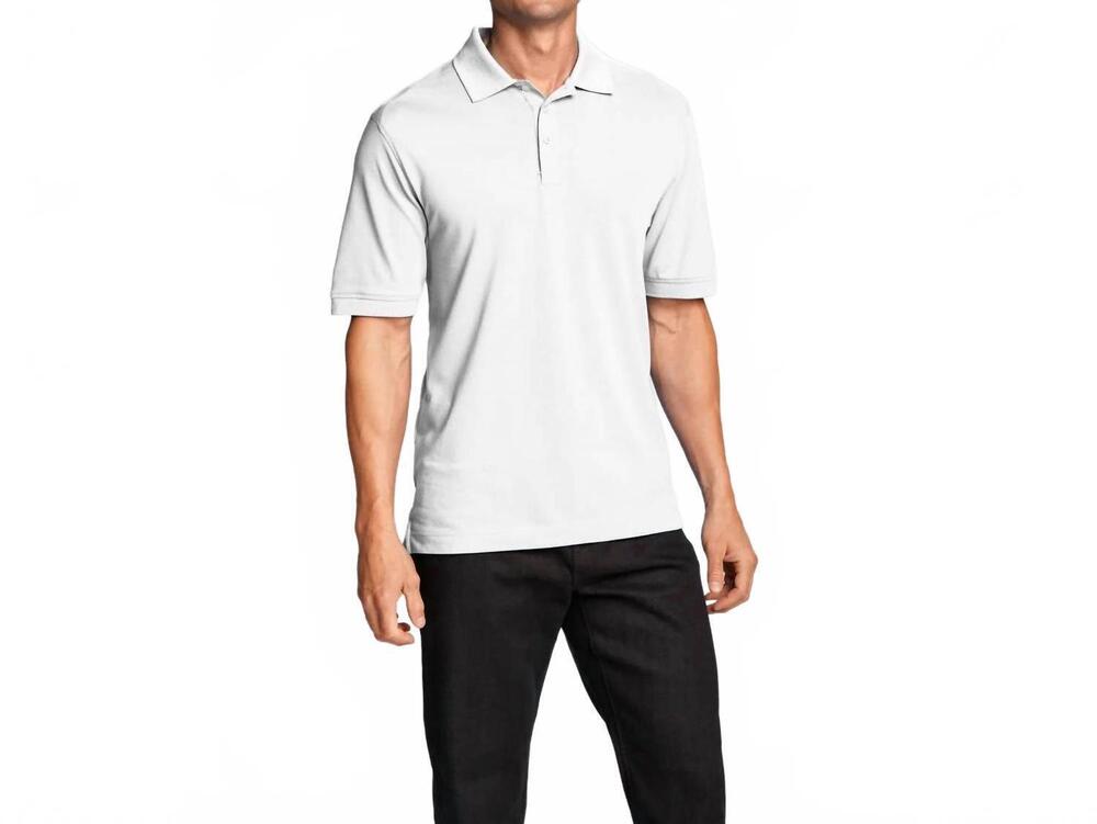 NEW CUTTER & BUCK advantage tri blend pique polo shirt in white